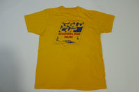 Gold Cup 7th Annual Shoreline Run Vintage 80's Hyrdo Plane Racing Event T-Shirt
