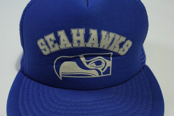 Seattle Seahawks Vintage 80's Mesh Adjustable Snapback Hat