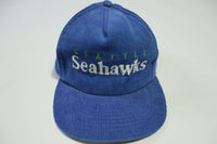 Seattle Seahawks Vintage 80's Corduroy Adjustable Snapback Hat