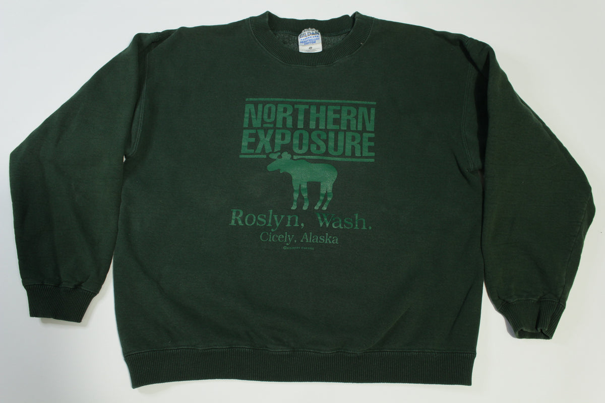 Northern Exposure Roslyn WA Cicely Alaska Vintage 90's Movie Promo Crewneck Sweatshirt