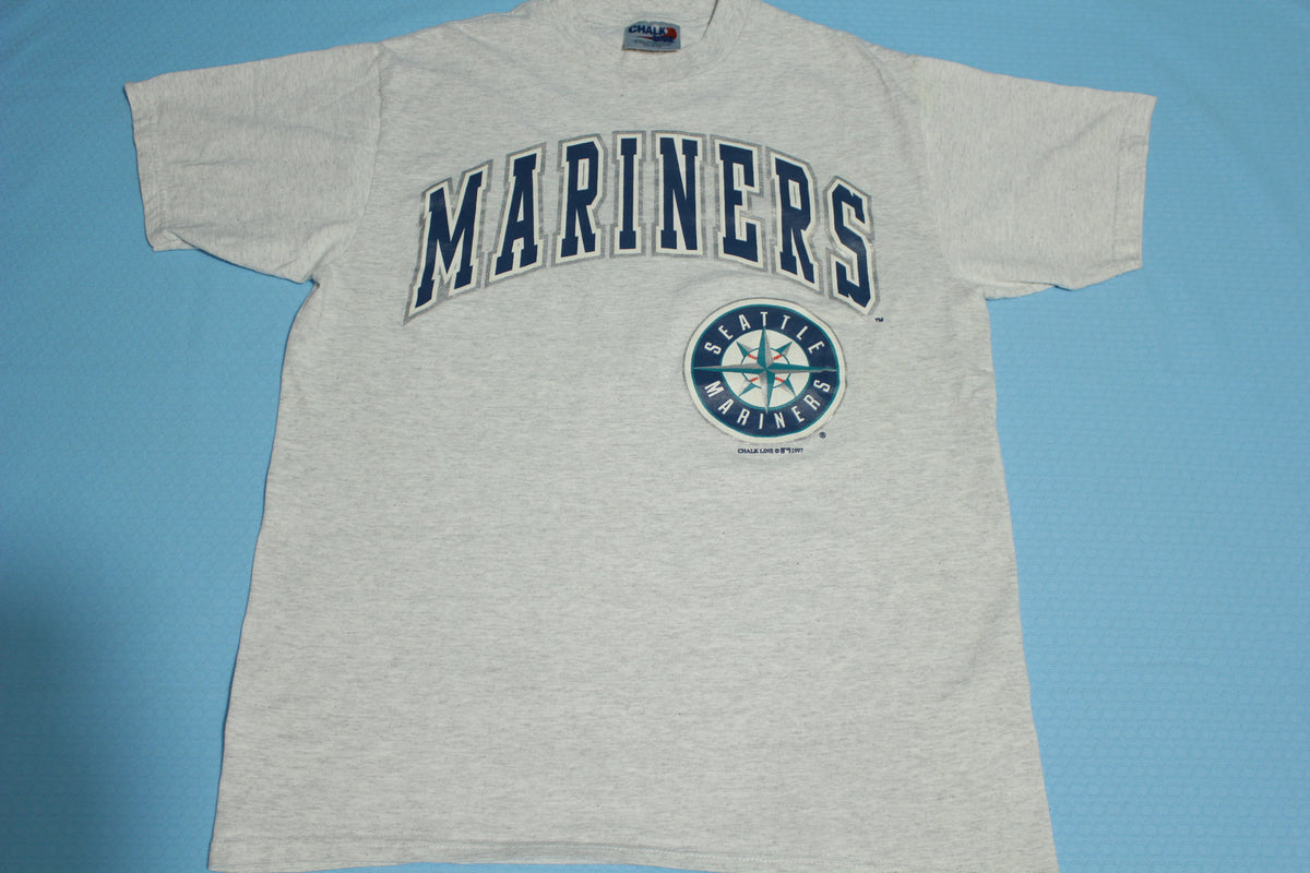 Seattle Mariners 1997 Vintage Chalk Line MLB Big Spell Out 90's T-Shirt