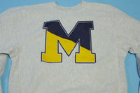 University of Michigan Wolverines Vintage Champion 90's Reverse Weave Crewneck Sweatshirt