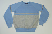 Eagle Angel Mills New York USA Vintage 70's Striped Blank Crewneck Sweatshirt