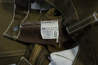 JCPenney MW Kids Vintage Brown w/ White Stitching 70's Flare Jeans