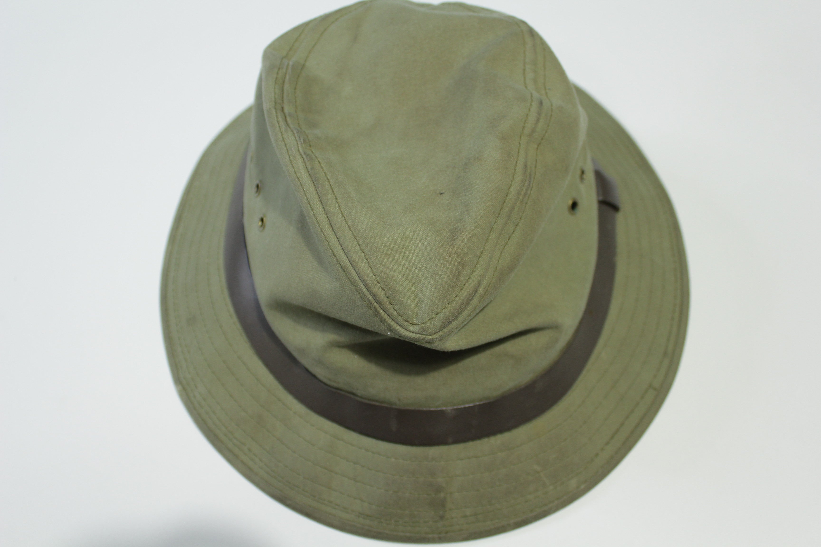 C.C. Filson Vintage Waxed Canvas Tin Cloth Packer popular Hat