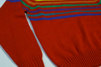 Sweater Bee By Banff LTD Vintage 80's Striped Waver Ski Sweater