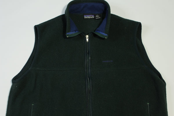 Patagonia Vintage 90's Synchilla  Made in USA Fleece Zip Up Vest Jacket
