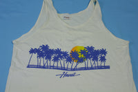 Hawaii Surf Made in USA Vintage 80's Stedman Tank Top Shirt