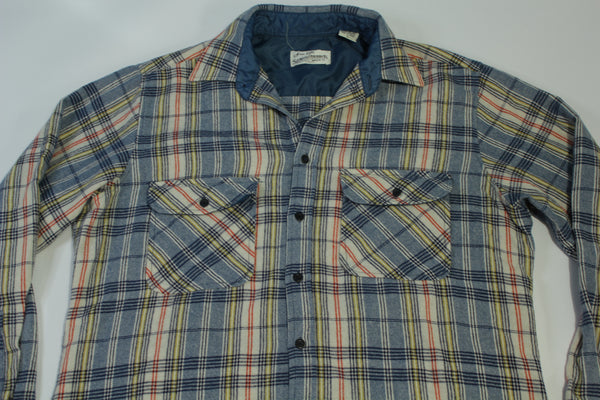 Sears Roebuck and Co. Vintage 80's Plaid Lumberjack Rugged Flannel Shirt