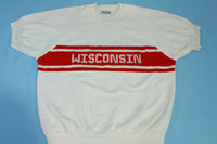 University of Wisconsin Badgers Vintage  80's Short Sleeve Crewneck Sweatshirt
