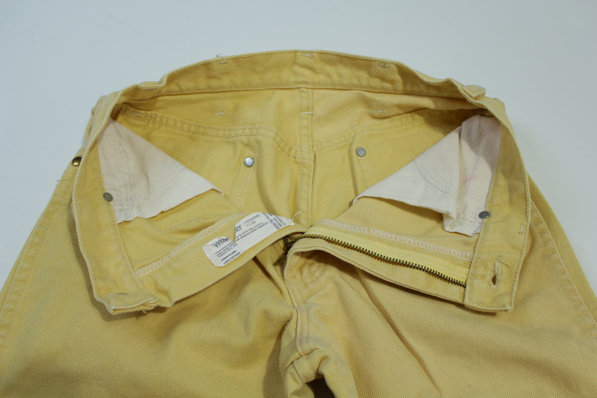 Wrangler Pro Rodeo Vintage 90's 14MWZWE Made in USA Yellow Cream Jeans