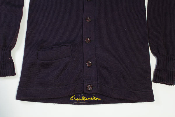 McMillan Sports Terre Haute Indiana Vintage 40's Wool Cardigan Letterman's Sweater