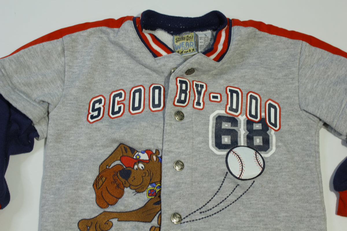 Scooby Doo Wear RU Cartoon Network Vintage 90's Kids Baseball 5T Button Up Sweatshirt