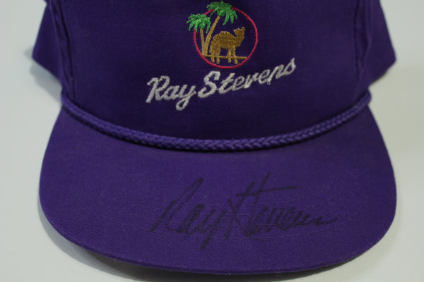 Ray Stevens 'Autographed Signed' Camel Beach  Vintage 90's Adjustable Snapback Hat