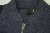 USPS Vintage 70's US Mail Eagle Patch Talon Zipper Brookfield Cardigan Sweater