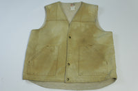 Saddle King Western Duck Canvas Sherpa Lined Made in USA Arctic Insulated Work Vest