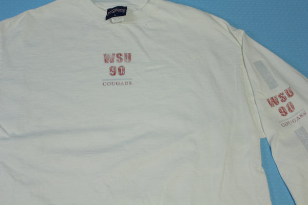 WSU Washington State Cougars Vintage 1990 Long Sleeve Collegiate T-Shirt