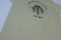 Please Don't Tread On Me Vintage 80's Original Tank and Tree Single Stitch Screen Stars T-Shirt