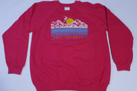 Vail Colorado Vintage 80's Hanes Skiing Jump Crewneck Sweatshirt