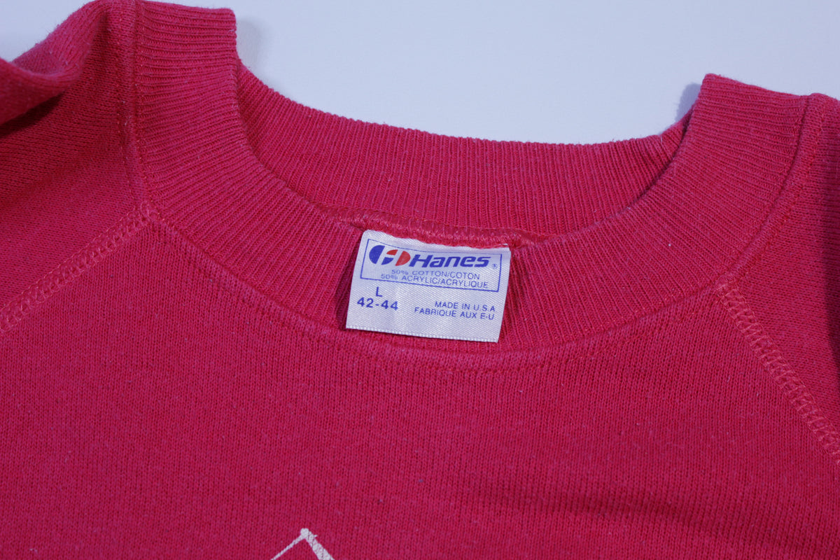 Vail Colorado Vintage 80's Hanes Skiing Jump Crewneck Sweatshirt