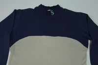 Seattle Mariners Embroidered Mock Collar Vintage 90's Embroidered Logo Long Sleeve T-Shirt