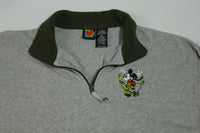 Mickey Mouse Frolicking Leaves Vintage 90's Disney Unlimited Jerry Leigh Pullover Fleece Jacket