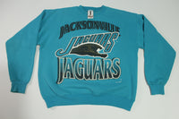 Jacksonville Jaguars Vintage 90's Made in USA 1994 Crewneck Banned Logo Sweatshirt