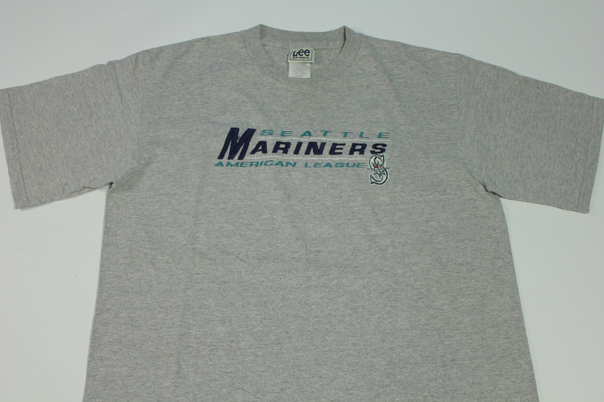 Seattle Mariners American League Vintage 90's Lee Sport Embroidered T-Shirt