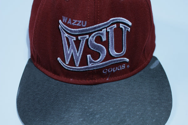 Washington State University WSU Wazzu Cougs Vintage 90's Adjustable Snapback Hat