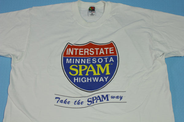 Interstate Minnesota Spam Highway Vintage 90's Made in USA T-Shirt