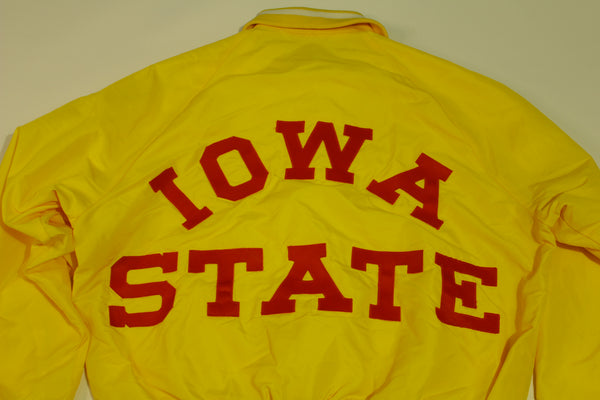 Iowa State Cyclones Vintage 80's Pla-Jac Lined Satin Bomber Snap Up Track Jacket
