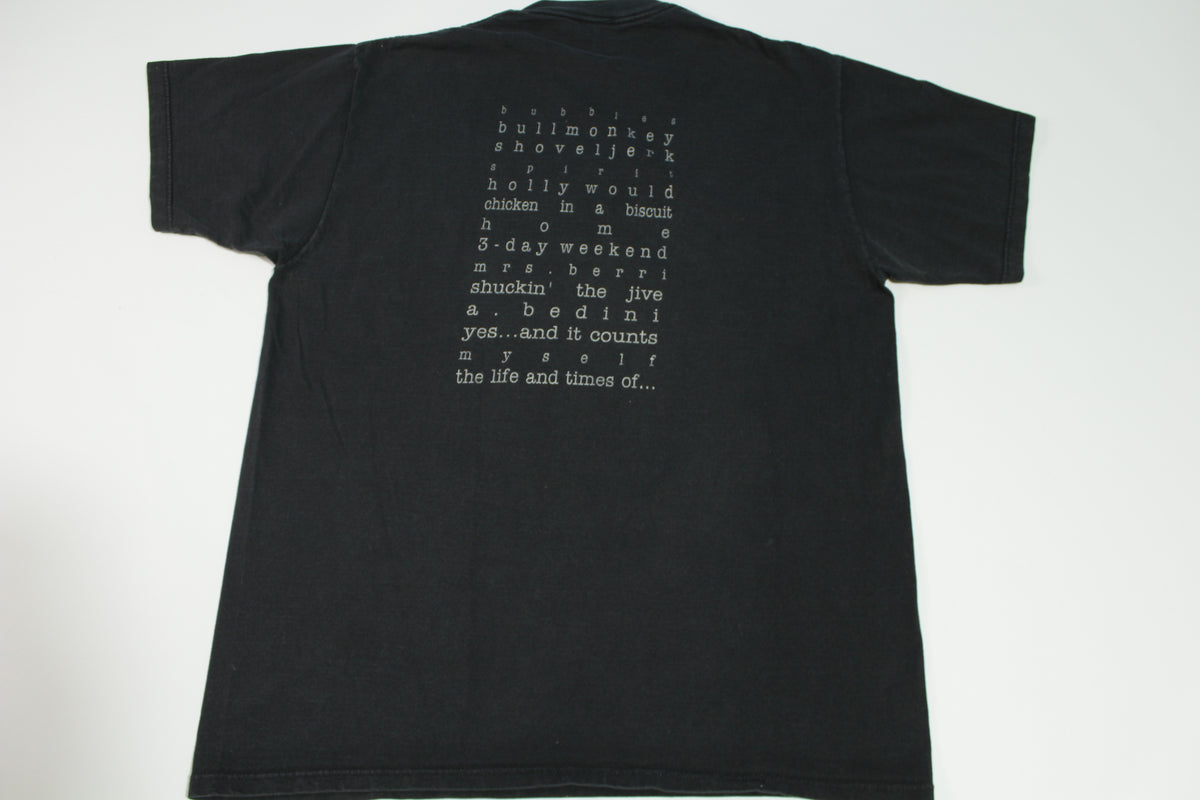 Black Happy Peghead Shoveljerk Vintage 90's Grunge  PNW Punk Underground T-Shirt