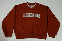 WSU Washington State Nike Vintage Y2K Cougars V-Neck Windbreaker Pullover Jacket