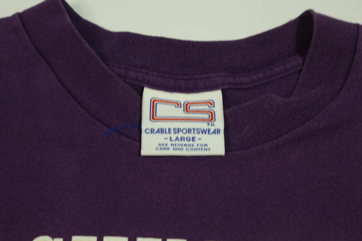 University of Washington UW Huskies Vintage 90's Single Stitch Purple College T-Shirt