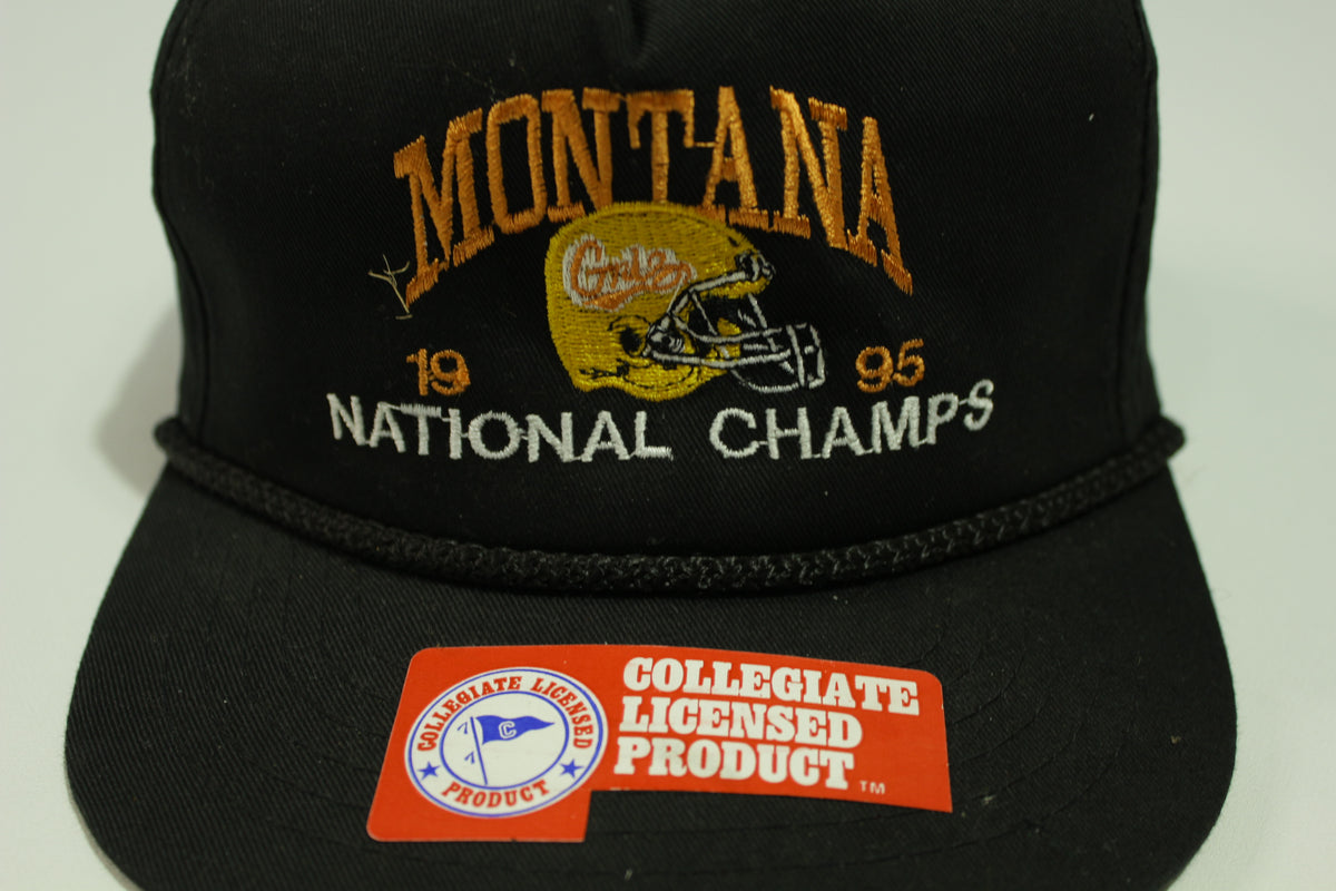 Montana Grizzlies 1995 National Champs Deadstock Kudzu Vintage 90's Adjustable Snapback Hat