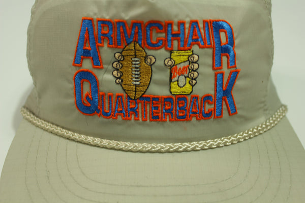 Armchair Quarterback Beer Deadstock Vintage 90's Adjustable Snapback Hat