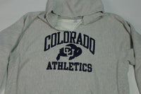 Colorado University Athletics Vintage Champion 80's Reverse Weave Warmup Hoodie Sweatshirt