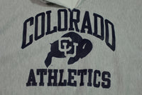 Colorado University Athletics Vintage Champion 80's Reverse Weave Warmup Hoodie Sweatshirt