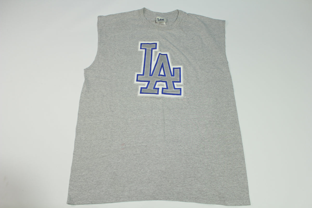 LA Los Angeles Dodgers 2005 Y2K Vintage Lee Sport Muscle Tee Tank Top Sleeveless T-Shirt