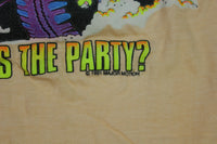 Where's The Party Drunken Crazy Bear Jeep Vintage 90's Humor T-Shirt