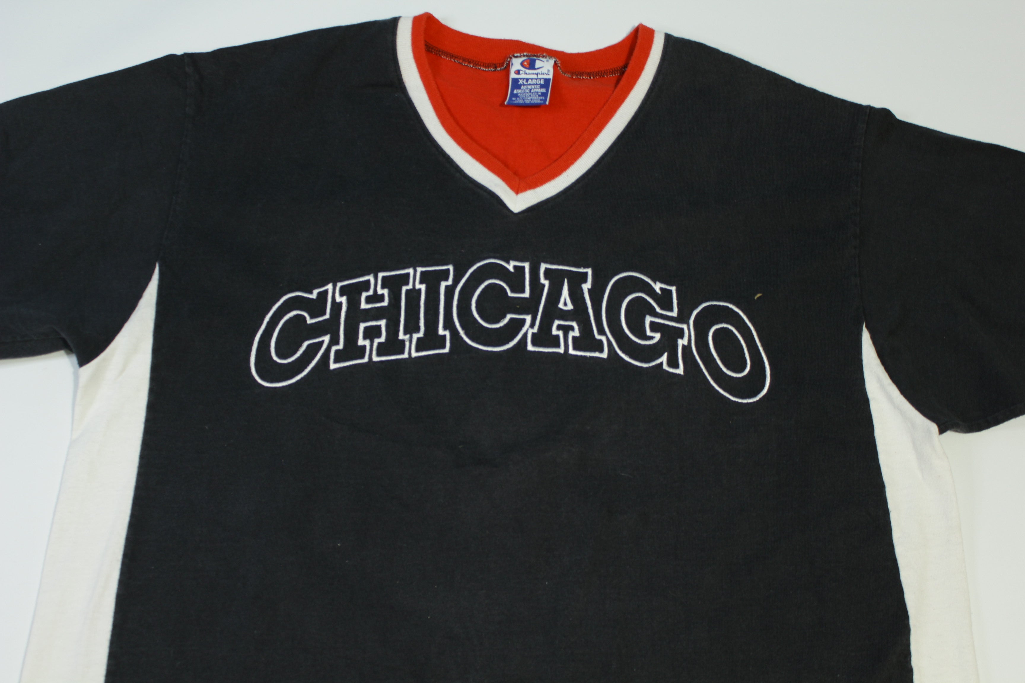 Vintage Champion Chicago Bulls hotsell Shooting Shirt