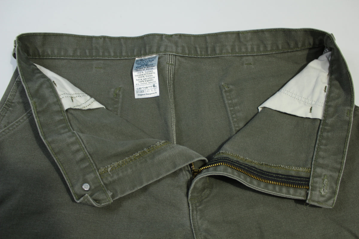 Carhartt B11 MOS Dungaree Fit Duck Wash Canvas Work Construction Pants