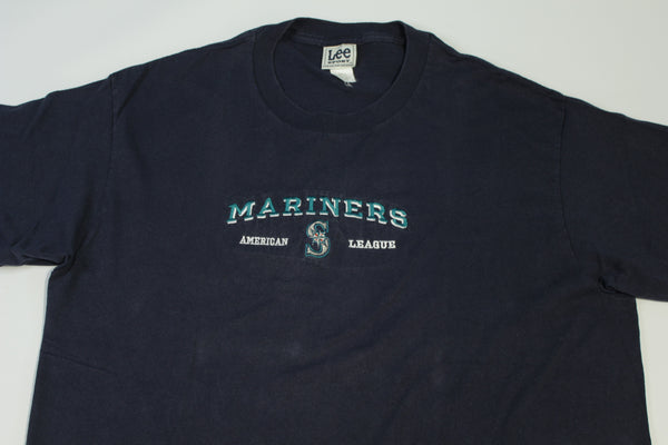 Seattle Mariners Vintage Y2K American League Embroidered Lee Sport T-Shirt