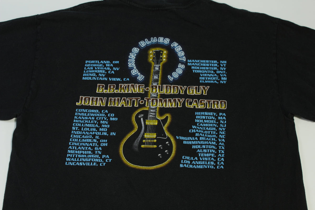 BB King Blues Fest Vintage 2001 Buddy Guy John Hiatt Tommy Castro Tour Concert T-Shirt