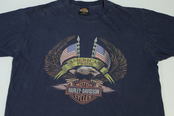 Harley Davidson Motorcycles Missoula MT American Pride Made in USA Vintage Y2K T-Shirt