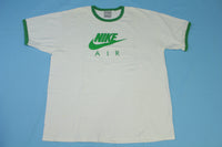 NIke Air Ringer Green Vintage Y2K Silver Tag Big Swoosh Logo T-Shirt