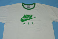 NIke Air Ringer Green Vintage Y2K Silver Tag Big Swoosh Logo T-Shirt