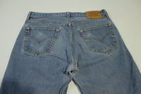 Levis 501xx Button Fly Vintage 90's Denim Grunge Punk Red Tab Blue Jeans 1097