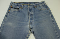 Levis 501xx Button Fly Vintage 90's Denim Grunge Punk Red Tab Blue Jeans 0998