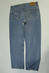 Levis 501xx Button Fly Vintage 90's Denim Grunge Punk Red Tab Blue Jeans 1097